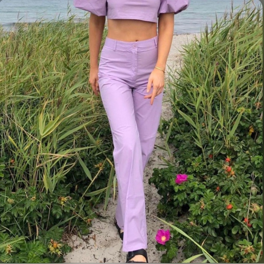 DJERF AVENUE purple beachy pants💜